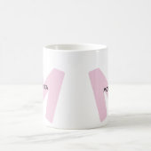 Moderne monogrammierte Anfangsbuchstaben- und Name Kaffeetasse (Mittel)