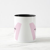 Moderne monogrammierte Anfangsbuchstaben- und Name Tasse (Zentrum)