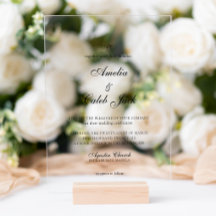 Moderne monogrammierte Foto-Hochzeitseinladung