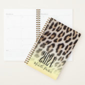 Moderne monogrammierte Gold-Leopardenprint Planer (Anzeige)