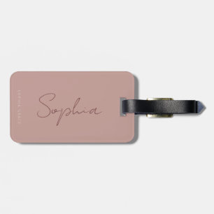 Moderne monogrammierte handgeschriebene Schrift St Gepäckanhänger