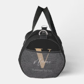 Moderne monogrammierte Initiale V & Name personali Duffle Bag (Rechts)