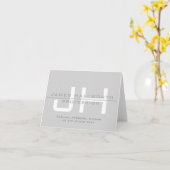 Moderne monogrammierte Initialen (oder anderer Tex Karte (Gelbe Blume)