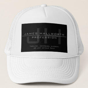 Moderne monogrammierte Initialen (oder anderer Tex Truckerkappe