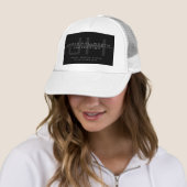 Moderne monogrammierte Initialen (oder anderer Tex Truckerkappe (Beispiel)