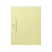 Moderne monogrammierte Kalligrafie-Name Notizblock (Rotiert)