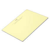 Moderne monogrammierte Kalligrafie-Name Notizblock (angewinkelt)