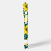 Moderne monogrammierte Sonnenblumen Case-Mate iPhone Hülle (Rückseite / Links)