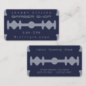 Moderne monotone inspirierte Blickmarine der Visitenkarte (Vorne/Hinten)