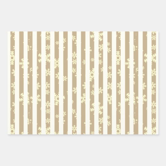 Moderne Monotone Schwarz-weiße Schneeflocke Geschenkpapier Set (Vorderseite)