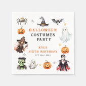 Moderne Monster Halloween-Kostüme Geburtstagsparty Serviette (Vorderseite)