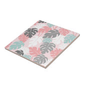 Moderne Monstera-Blätter Muster tropisch Fliese (Seite)