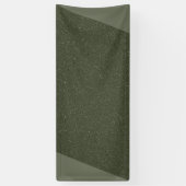 Moderne Moosgrüne Flagge – Anpassbares Design Banner (Vertikal)