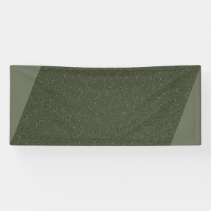 Moderne Moosgrüne Flagge – Anpassbares Design Banner