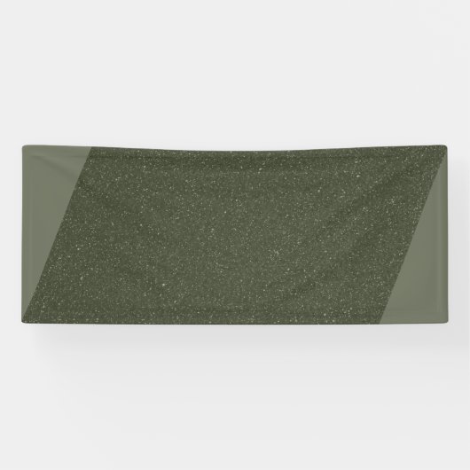Moderne Moosgrüne Flagge – Anpassbares Design Banner (Horizontal)