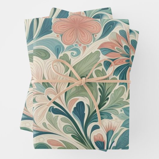 Moderne Morris-Kunst Geschenkpapier Set (Beispiel)