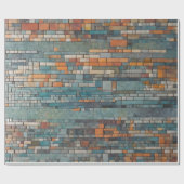 Moderne Mosaikmuster Geschenkpapier (Flach)