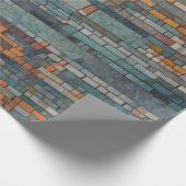 Moderne Mosaikmuster Geschenkpapier (Ecke)