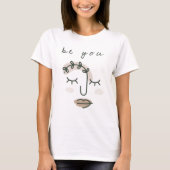 Moderne Motivierend Art Face T-Shirt (Vorderseite)