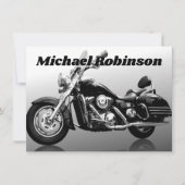 Moderne Motorradfeier Einladung (Vorderseite)