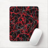 Moderne Mousepad, abstrakt, schwarz, rot, grau Mousepad (Mit Mouse)