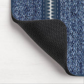Moderne Mousepad, blaue Jeans mit Reißverschluss Mousepad (Ecke)