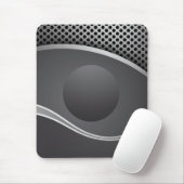 Moderne Mousepad, schwarz, grau, abstrakt Mousepad (Mit Mouse)
