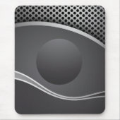 Moderne Mousepad, schwarz, grau, abstrakt Mousepad (Vorne)