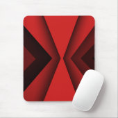 Moderne Mousepad, schwarz, rot, abstrakt, geometri Mousepad (Mit Mouse)