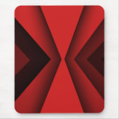 Moderne Mousepad, schwarz, rot, abstrakt, geometri Mousepad (Vorne)