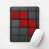 Moderne Mousepad, schwarz, rot, abstrakt, geometri Mousepad (Mit Mouse)