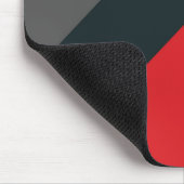 Moderne Mousepad, schwarz, rot, grau, abstrakt Mousepad (Ecke)