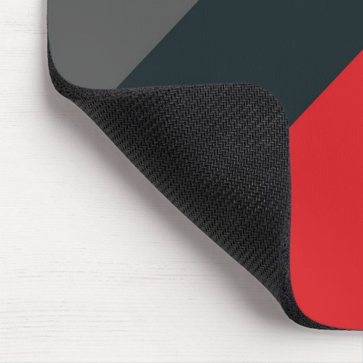 Moderne Mousepad, schwarz, rot, grau, abstrakt Mousepad (Ecke)