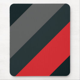 Moderne Mousepad, schwarz, rot, grau, abstrakt Mousepad