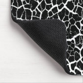 Moderne Mousepad, schwarz, weiß, abstrakt, Wunder Mousepad (Ecke)