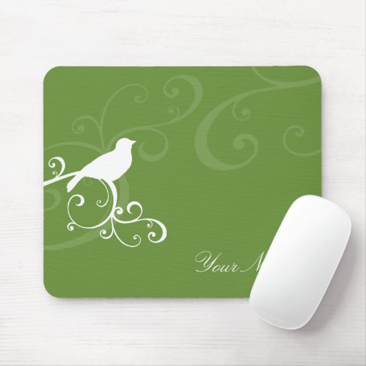 MODERNE MOUSEPAD: Whimsicalbird 2 Mousepad (Mit Mouse)