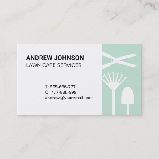 Moderne Moving Tools - Pflegekarte Visitenkarte (Vorderseite)