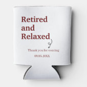 Moderne, müde und entspannte Pension Funny Custom Dosenkühler (Vorderseite)