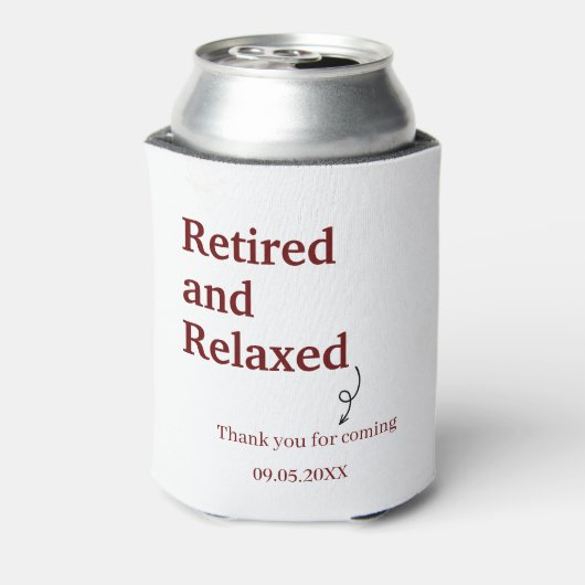 Moderne, müde und entspannte Pension Funny Custom Dosenkühler (Kanne Rückseite)