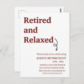 Moderne, müde und entspannte Pension Funny Custom Postkarte (Vorne/Hinten)