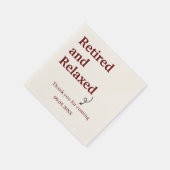 Moderne, müde und entspannte Pension Funny Custom Serviette (Ecke)