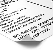 Moderne muffige, Eiscreme-Innenverkleidung Poster (Ecke)