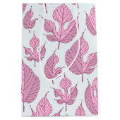 Moderne Mulberry-Blätter Muster Mittleres Geschenk Mittlere Geschenktüte (Vorderseite)