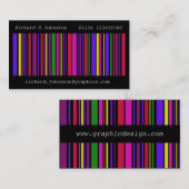Moderne Multi-Color-Barcode-Visitenkarte Visitenkarte (Vorne/Hinten)