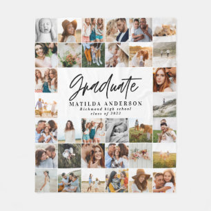 Moderne Multi-Foto-Absolventin stilvolle Klasse vo Fleecedecke