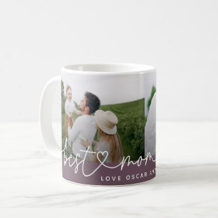 Moderne Multi-Foto beste Mutter je niedliches Herz Kaffeetasse
