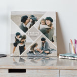 Moderne Multi-Foto Collage FAMILY Geschenke Künstlicher Leinwanddruck<br><div class="desc">Erstellen Sie Ihre eigene Foto-Leinwand mit dieser modernen Multi-Bild-Foto-Collage Vorlage. Laden Sie einfach 4 Ihrer Lieblingsfotos hoch und personalisieren Sie den Text.</div>