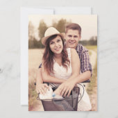 Moderne Multi-Foto Collage Hochzeit Save The Date (Rückseite)