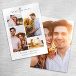 Moderne Multi-Foto Collage Hochzeit Save The Date<br><div class="desc">🎉 Herzlichen Glückwunsch zur Festlegung des Datums für Ihren großen Tag! Jetzt ist es an der Zeit,  Ihre Gäste zu "Save the Date" für Ihre Hochzeitsfeier fragen - einfach ein paar Ihrer Lieblings-Fotos hochladen und das überaus wichtige Datum und den Ort hinzufügen ❤️</div>