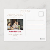 Moderne Multi-Foto Collage mit benutzerdefiniertem Postkarte (Rückseite)